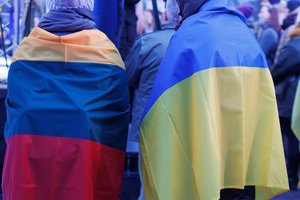 Ukrainians who are fleeing the horrors of war in Lithuania have a unique characteristic – the best rate in the EU