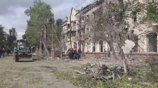 Rusija atakavo Zaporižią: duomenys apie aukas tikslinami