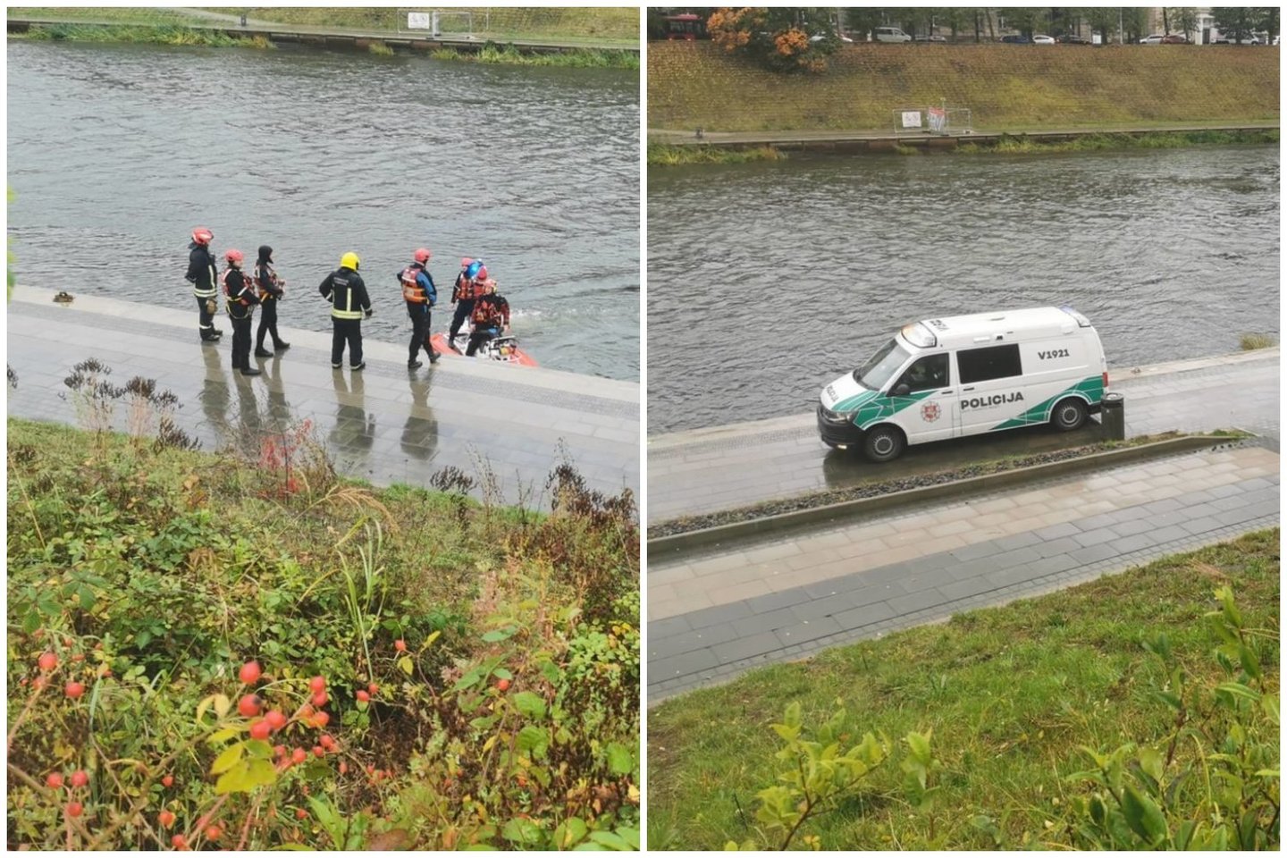 Pranešimas apie Vilniaus centre į Nerį įkritusį nedidelį lėktuvą buvo melagingas.