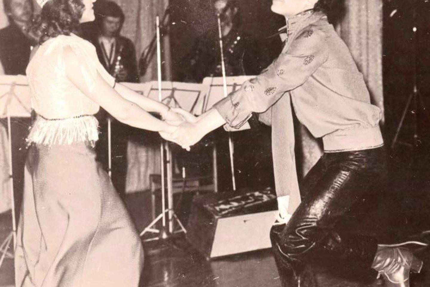  Dainininkė R.Mačiulytė su B.Moisejevu ne kartą buvo vienoje scenoje, kai juodu dirbo orkestre „Trimitas“.<br> LR ir asmeninio archyvo nuotr.