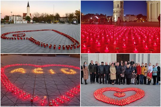 Ypatingu būdu pagerbti anapilin iškeliavę organų donorai: viena žvakutė plevena ir Gustės mamai