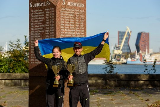 „Gintarinės jūrmylės“ bėgime Klaipėdoje – sportininkų iš Ukrainos triumfas