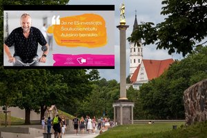 ES investicijų reklamuotojai persistengė: seka pasakas, kad prieš 36 m. Auksinį berniuką Šiauliuose pastatė už ES lėšas