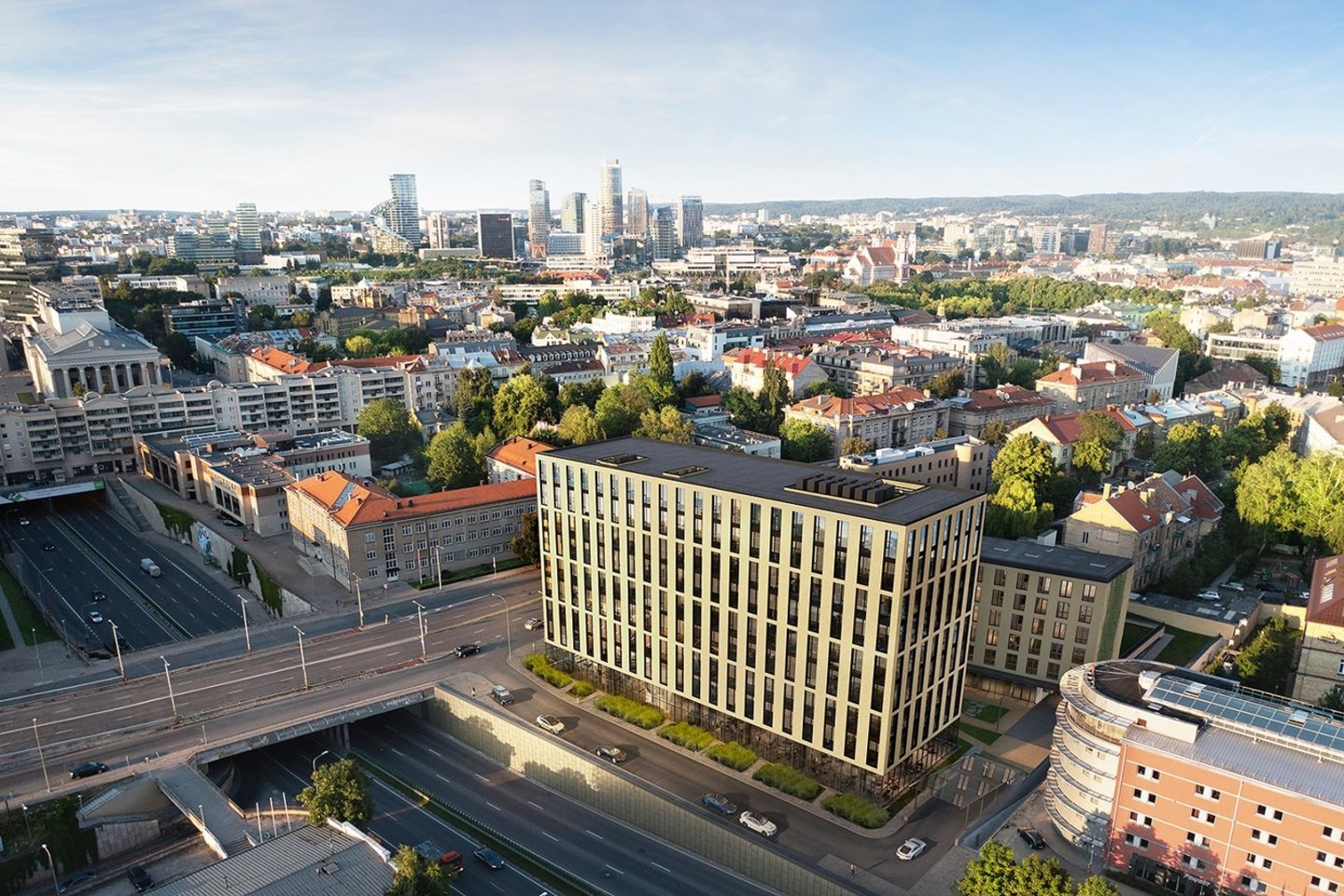 Mišrių investicijų įmonė „Equite“ investuoja į verslo centro Vilniuje, J. Jasinskio g. 14 plėtros projektą virš 25 mln. Eur (be PVM).<br>Vizual.
