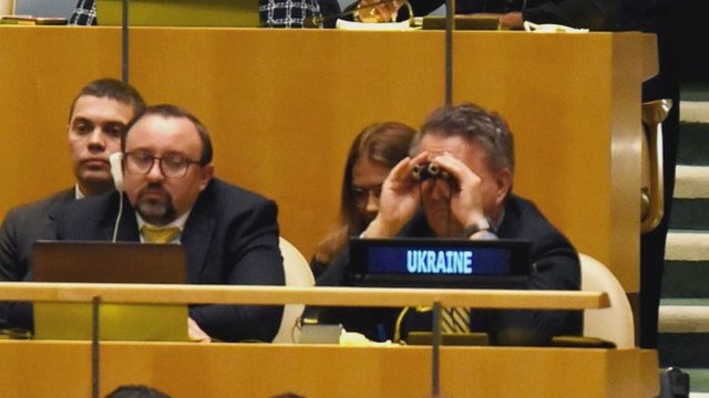 JT Generalinėje Asamblėjoje – dar vienas rusų pasmerkimas: Ukrainos atstovas pasinaudojo proga pašiepti