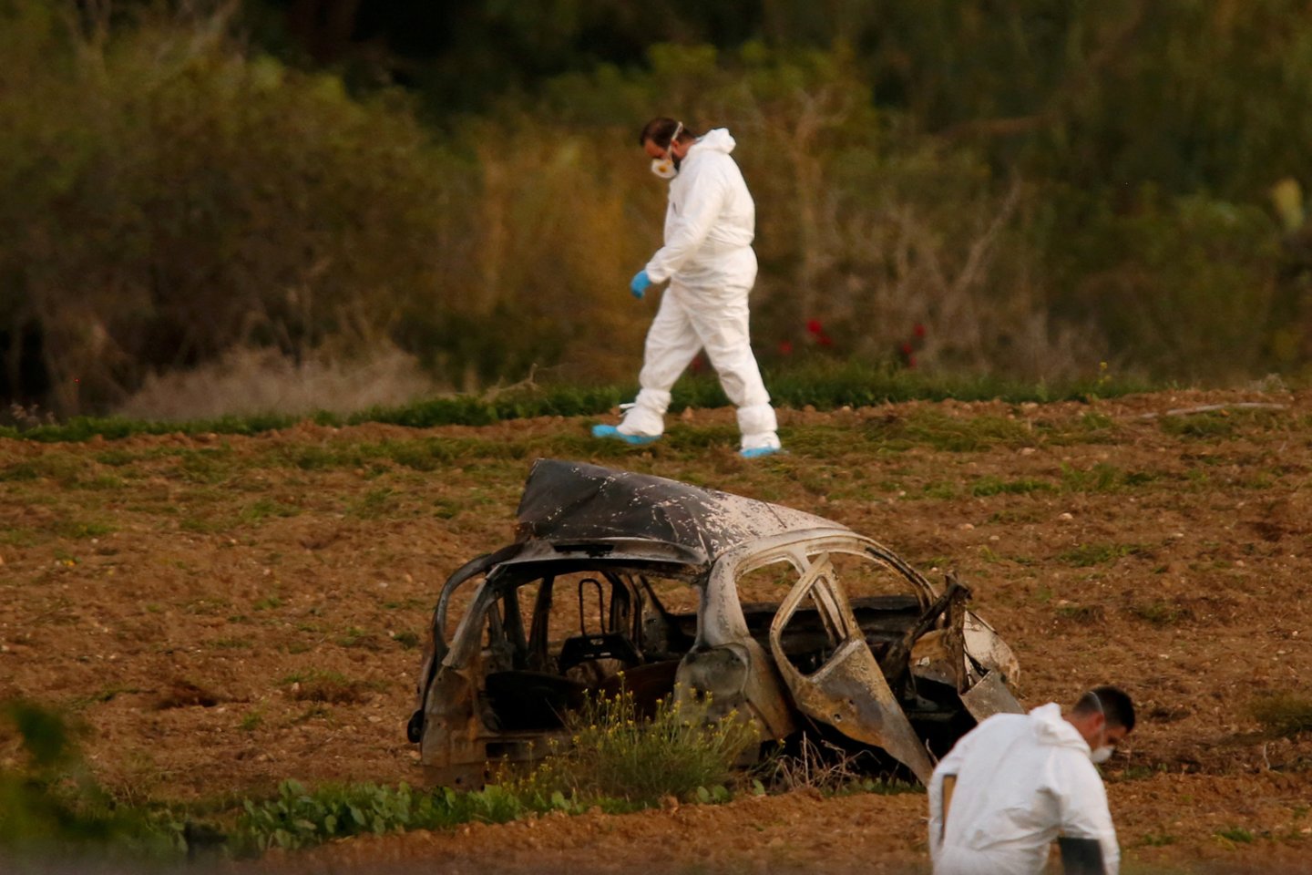  Maltos žurnalistę nužudę broliai nuteisti kalėti po 40 metų.<br> Reuters/Scanpix nuotr.