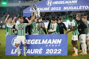 LFF taurę 14-ąjį kartą kelia Vilniaus „Žalgiris“: finalą laimėjo prieš „Hegelmann“ tik po pratęsimo