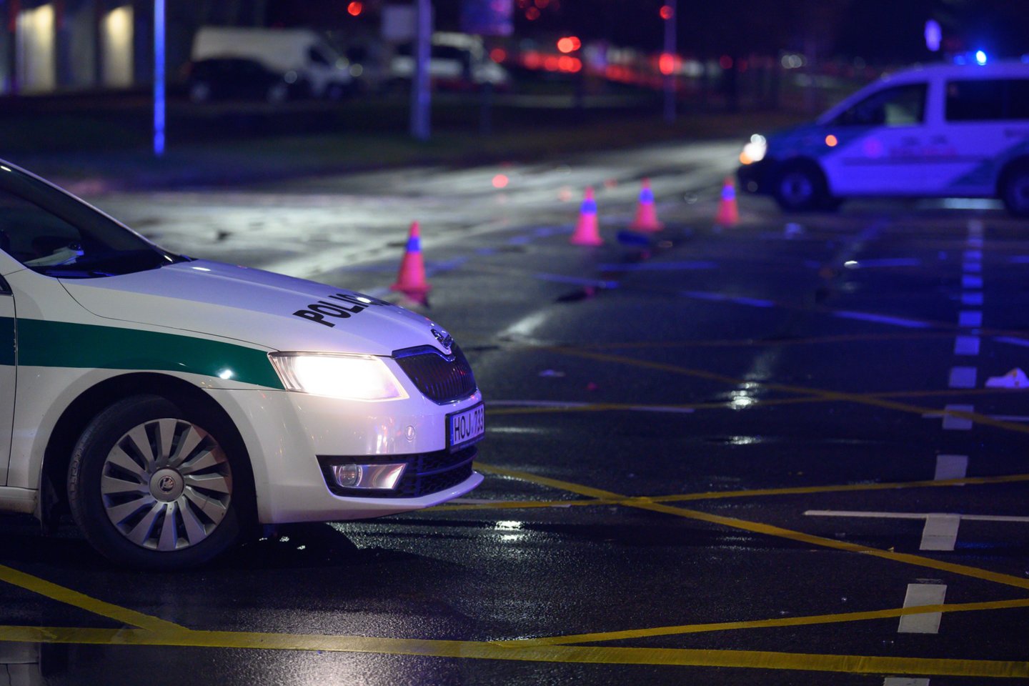 Vilniuje jauno vairuotojo BMW partrenkė moterį, pėsčioji mirė.<br> V.Skaraičio nuotr.