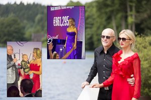 Besilaukianti Modesta Vžesniauskaitė sužibėjo mylimojo puotoje