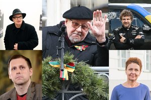 Profesoriui V. Landsbergiui – žinomų žmonių sveikinimai: dalijasi nematytais kadrais