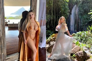 Demi Rose maudymosi kostiumėlis nepaliko vietos fantazijai