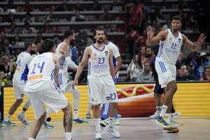 K. Slouko ir S. Lullo akistatoje sėkmė lydėjo graikus: nepralaimintis „Olympiakos“ įspūdingame mače arklupdė „Real“