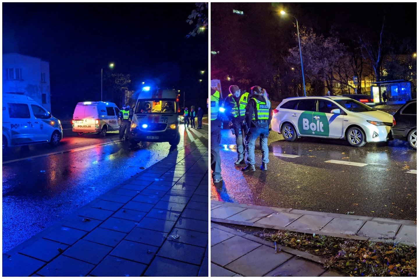 Nelaimė Vilniuje: „Bolt“ vairuotojas mirė veždamas klientus.<br> Lrytas.lt nuotr.