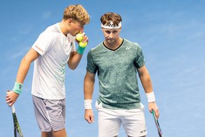 „Vilnius Open by kevin.“: R. Berankis ir E. Butvilas eliminavo ketvirtą reitingą turėjusį duetą
