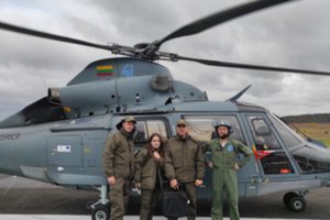 Akcija „Lašiša“ vykdyta ir iš sraigtasparnio skrydžio: tikrintos lašišinės upės