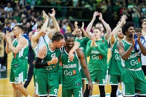 Karališkai žaidęs „Žalgiris“ neužleido namų sosto Šarui ir „Barcelona“ klubui: įspūdingu tritaškiu išrašė katalonams antrąją nesėkmę Eurolygoje