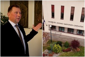 Istorinė gimnazija Ukmergėje sovietmečiu suniokotą A. Smetonos portretą paliko kaip pamoką mokiniams