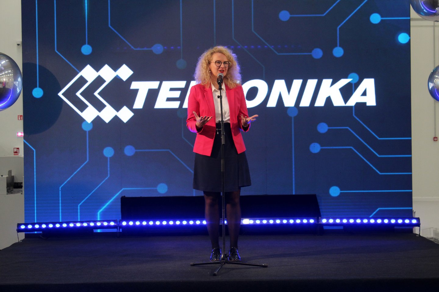 „Teltonikos“ technologijų centro atidarymo ceremonijoje dalyvavo Ekonomikos ir inovacijų ministrė A.Armonaitė.<br> R.Vitkaus nuotr. 