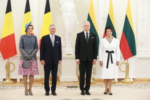 Į Lietuvą atvyko Belgijos karalius ir karalienė