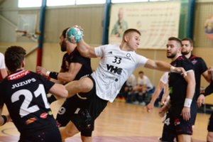 Lietuvos čempionai Baltijos rankinio lygoje nugalėjo latvius, bet pralaimėjo estams