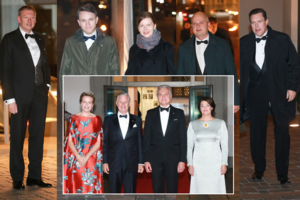 Belgijos monarchų garbei surengtoje iškilmingoje vakarienėje – garbūs svečiai