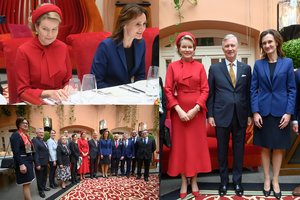 Belgijos karalius ir karalienė su Viktorija Čmilyte-Nielsen pietavo karalių pamėgtame sostinės restorane