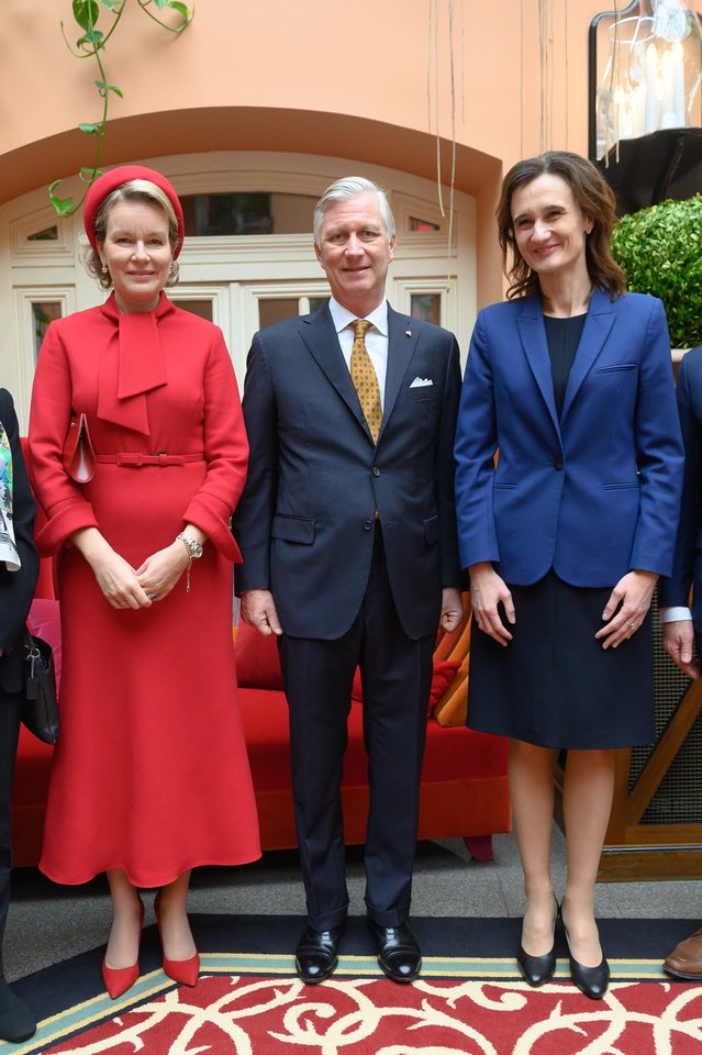  Pietų Belgijos karalius ir karalienė pakvietė Seimo pirmininkę Viktoriją Čmilytę-Nielsen į sostinės „Stiklių“ restoraną.<br> V.Skaraičio nuotr.