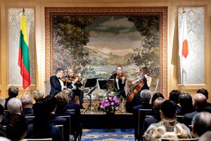 Čiurlionio kvarteto koncertu Tokijuje paminėtas Lietuvos ir Japonijos draugystės 100-metis