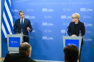 I. Šimonytė išsisuko nuo klausimų apie PVM lengvatą: suteikė žodį „aktualesne tema“ pasisakyti Graikijos premjerui