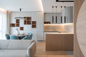 Šviesius jaunos šeimos namus puošia miškas: užsukite