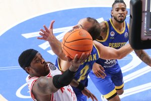 Raudonas uraganas Vilniuje: V. Spanoulio kariauną nušlavęs „Rytas“ iškovojo pirmąją pergalę Čempionų lygoje