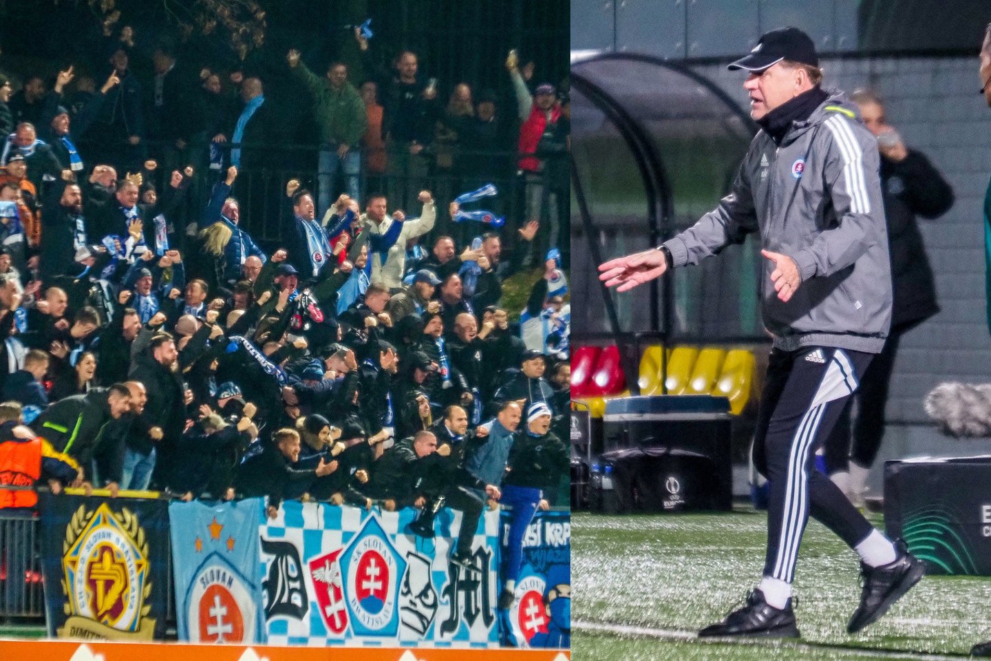 „Slovan“ treneris dėkojo savo sirgaliams už palaikymą.