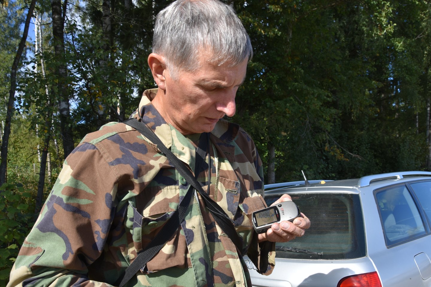 GPS įranga padeda aptikti inkilus.<br>A.Srėbalienės nuotr.