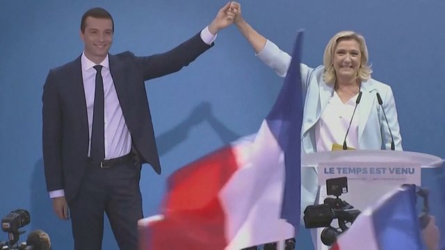 Prancūzijos kraštutinių dešiniųjų partija išsirinko vadovą: prie vairo stos 27-erių J. Bardella 