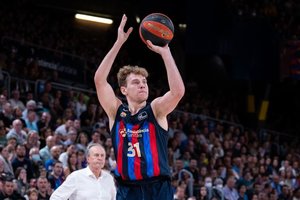 Per R. Jokubaičio jubiliejines rungtynes „Barcelona“ švaistė pranašumą, bet pergalės nepaleido