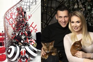 Natalijos Bunkės namuose sužibusi įspūdinga eglė sulaukė didelio dėmesio: „Tęsiam tradiciją“