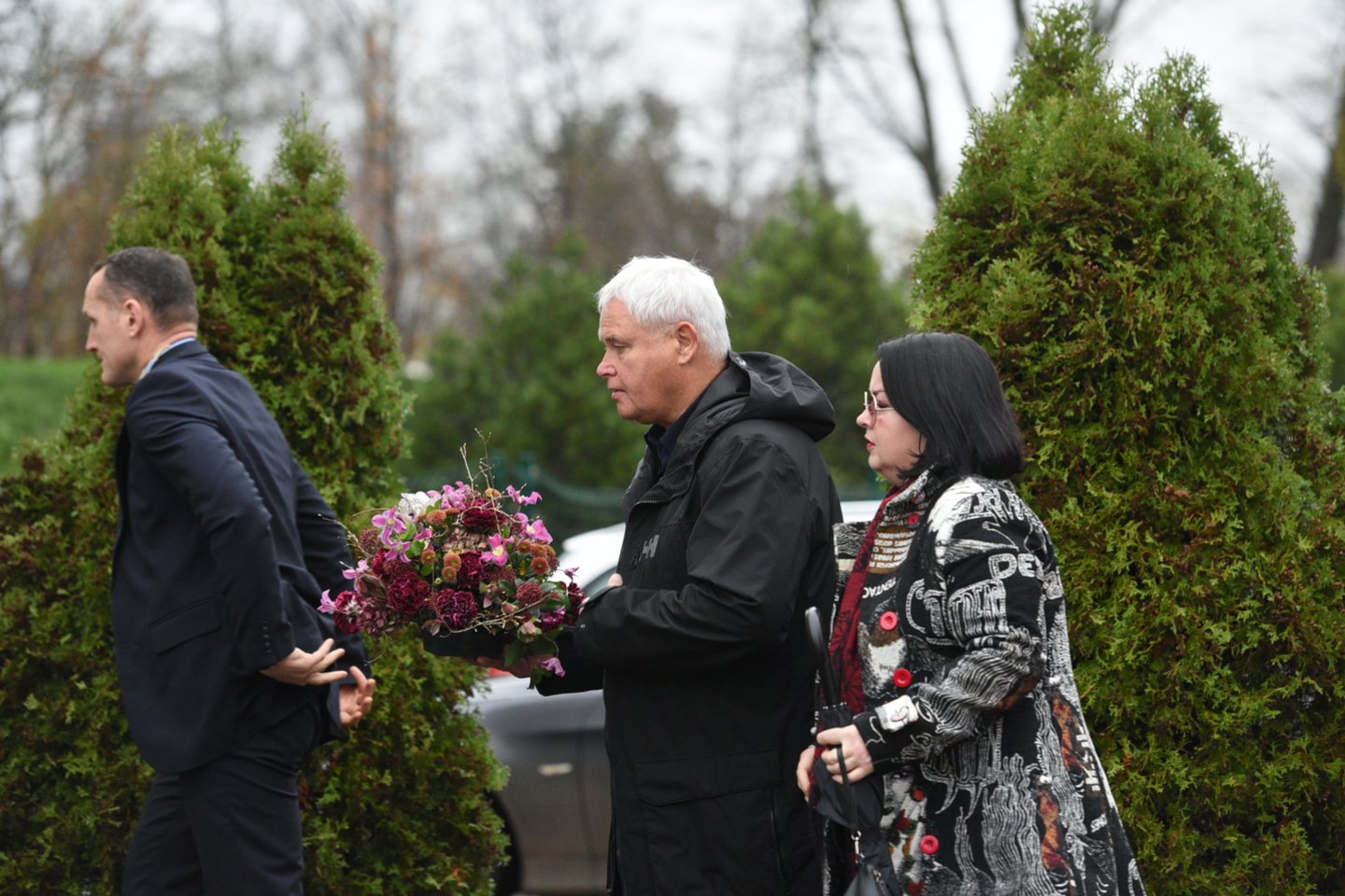 Klaipėdoje antradienį tęsiasi atsisveikinimas su mirusiu prezidento Gitano Nausėdos tėvu Antanu Nausėda.<br>A.Kubaičio nuotr.