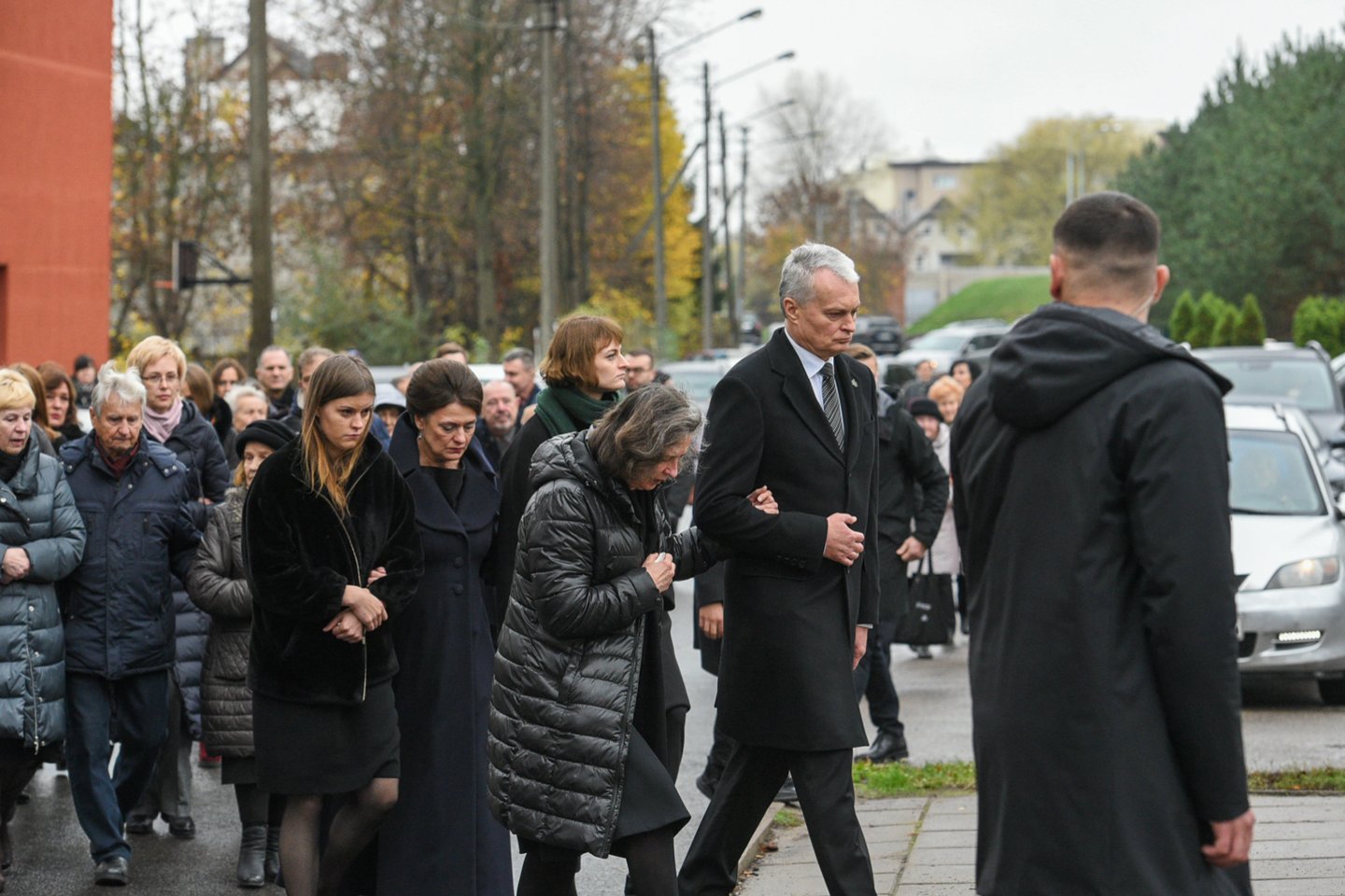 Klaipėdoje antradienį tęsiasi atsisveikinimas su mirusiu prezidento Gitano Nausėdos tėvu Antanu Nausėda.<br> A.Kubaičio nuotr.
