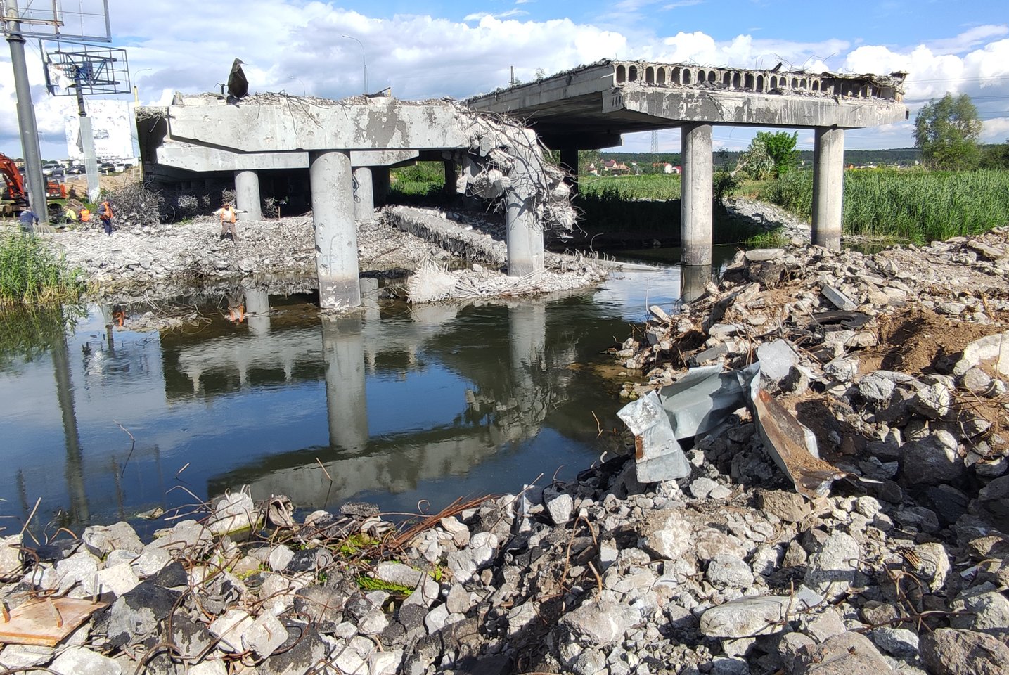 Hostomelio sugriovimai.<br>E.Butrimo nuotr.