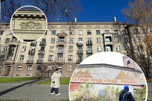 Kaune ukrainietę sugraudino ženklai ant namo sienų: kiek dar tokių likę mieste?