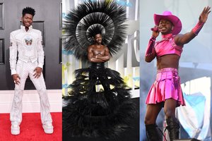 Akį traukiantis reperio Lil Nas X stilius: viename renginyje įvaizdį keitė tris kartus