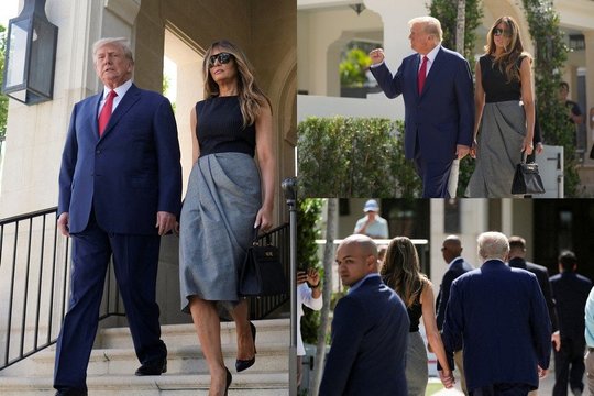 Po pertraukos viešumoje pasirodžiusi Melania Trump prikaustė visų dėmesį 