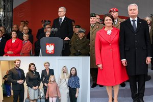 Lenkijoje viešinti Diana Nausėdienė savo apranga atidavė pagarbą šaliai