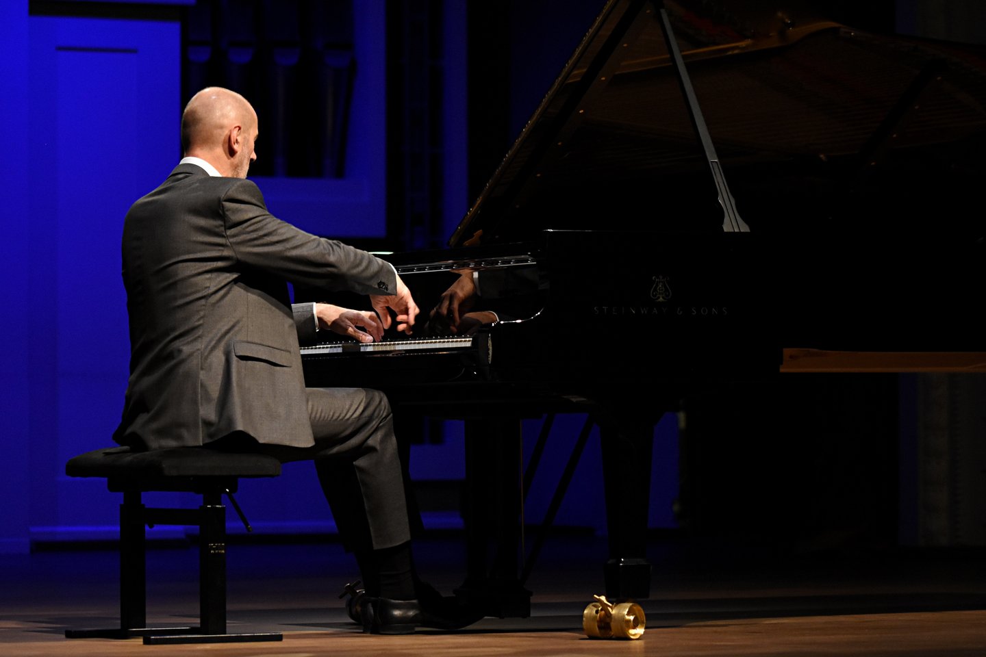 Tarptautinį M.K.Čiurlionio muzikos festivalį pradėjo prancūzų pianistas R.Muraro.<br> K.Ivanauskaitės-Čiurlienės nuotr.