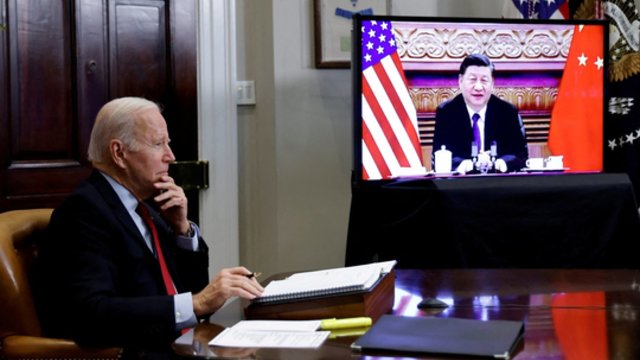J. Bidenas akis į akį susitiks su Xi Jinpingu: sieks nustatyti raudonąsias linijas