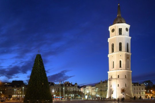 Vilnius puošiasi artėjant gražiausioms metų šventėms.<br>V.Skaraičio nuotr.