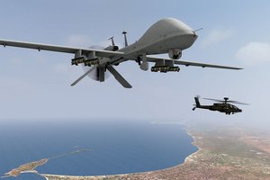 JAV ieško būdų, kaip modifikuoti galingus kovinius dronus, kad galėtų juos perduoti Ukrainai