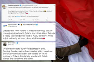 Baltijos šalys vieningai sureagavo į pranešimus apie sprogimus Lenkijos pasienyje: pasiuntė aiškią žinutę