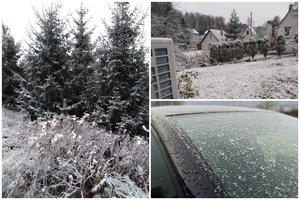 Lietuvoje užfiksuotas pirmasis sniegas