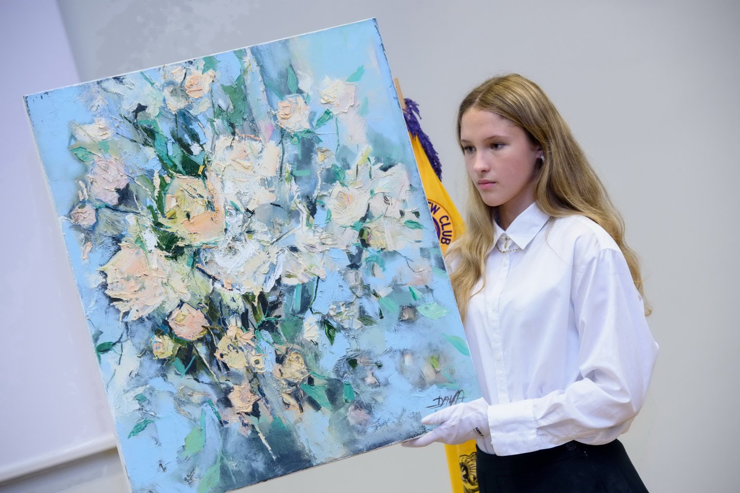 Labdaros aukcionui Lietuvos menininkai pateikė 22 kūrinius.<br>A.Kubaičio nuotr.